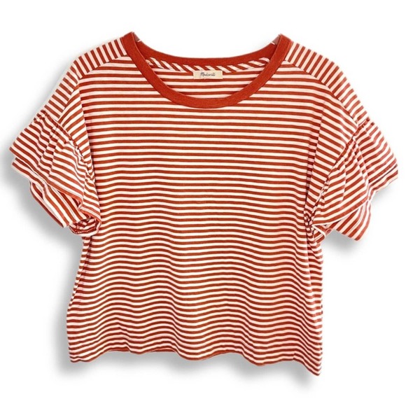 Madewell | Ruffle-Sleeve Tee - Picture 1 of 4